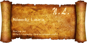 Némedy Laura névjegykártya